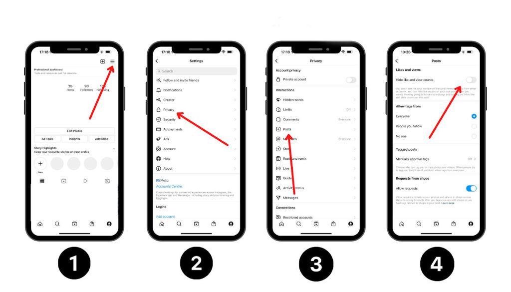 غیرفعال کردن نمایش لایک در اینستاگرام