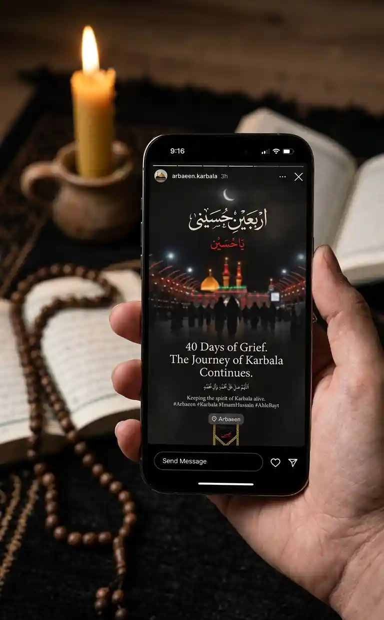 ساخت استوری اربعین